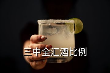 三中全匯酒比例