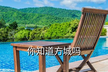 你知道方城嗎