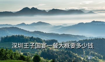 深圳王子國(guó)宴一餐大概要多少錢