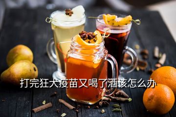 打完狂犬疫苗又喝了酒該怎么辦