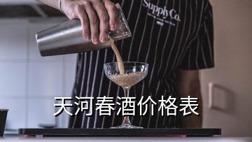 天河春酒價(jià)格表