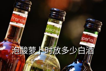 泡酸蘿卜時(shí)放多少白酒