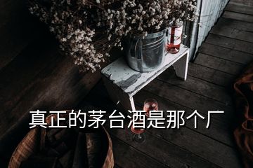 真正的茅臺酒是那個廠