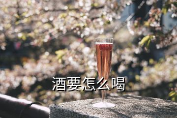 酒要怎么喝