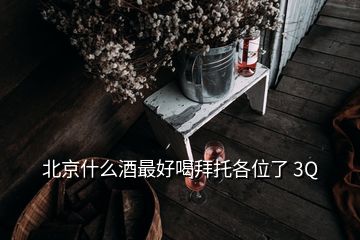 北京什么酒最好喝拜托各位了 3Q