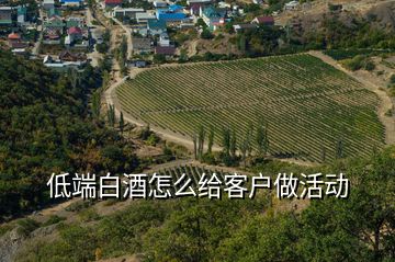 低端白酒怎么給客戶做活動