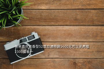 爸爸喜歡濃香型52度白酒預(yù)算5600元可以買(mǎi)兩瓶2300或者一