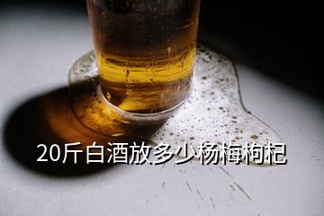 20斤白酒放多少楊梅枸杞