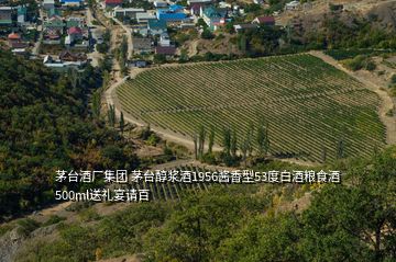 茅臺酒廠集團 茅臺醇漿酒1956醬香型53度白酒糧食酒500ml送禮宴請百