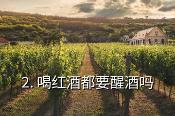 2. 喝紅酒都要醒酒嗎