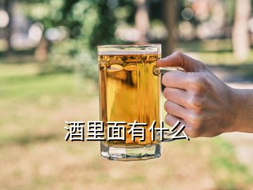 酒里面有什么