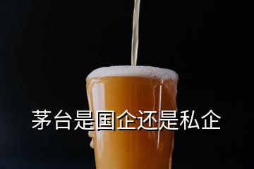 茅臺是國企還是私企