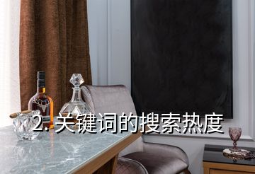 2. 關(guān)鍵詞的搜索熱度