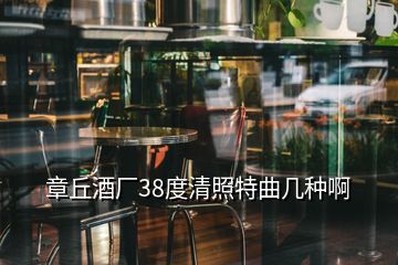 章丘酒廠38度清照特曲幾種啊