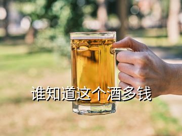 誰知道這個(gè)酒多錢