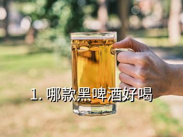 1. 哪款黑啤酒好喝