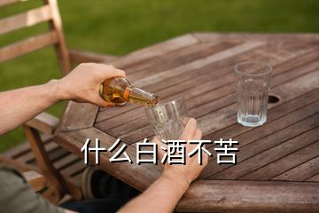 什么白酒不苦