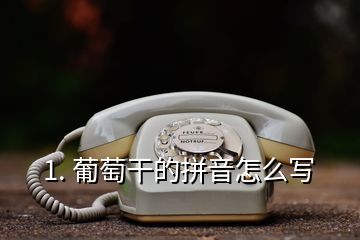 1. 葡萄干的拼音怎么寫