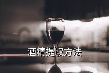 酒精提取方法