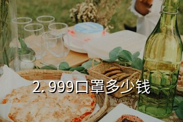 2. 999口罩多少錢(qián)