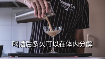 喝酒后多久可以在體內(nèi)分解