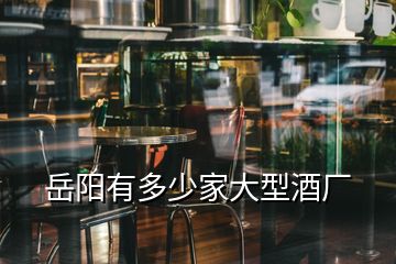 岳陽有多少家大型酒廠