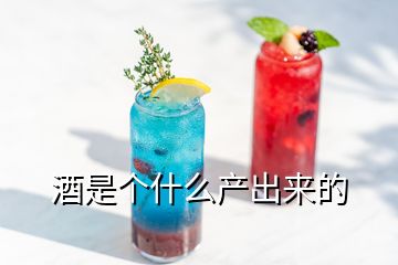 酒是個什么產(chǎn)出來的