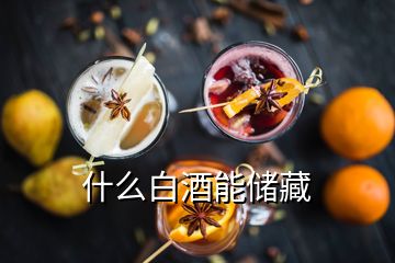 什么白酒能儲藏