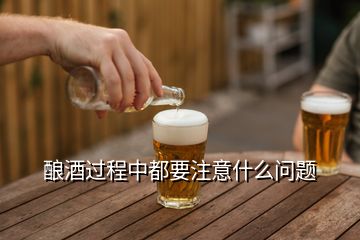 釀酒過程中都要注意什么問題