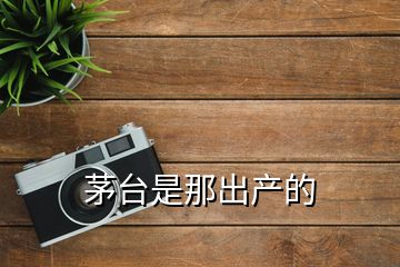 茅臺是那出產(chǎn)的