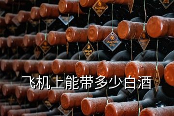 飛機(jī)上能帶多少白酒