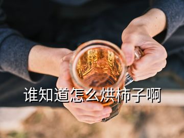 誰知道怎么烘柿子啊