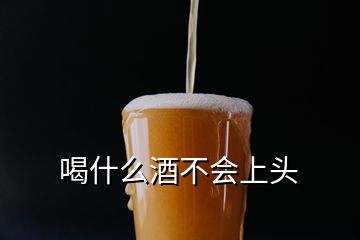 喝什么酒不會(huì)上頭