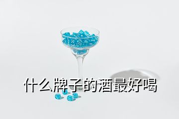 什么牌子的酒最好喝