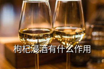 枸杞浸酒有什么作用