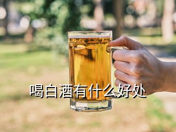 喝白酒有什么好處