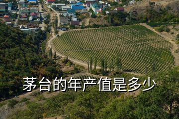 茅臺(tái)的年產(chǎn)值是多少