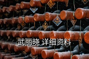 武麗曉 詳細資料