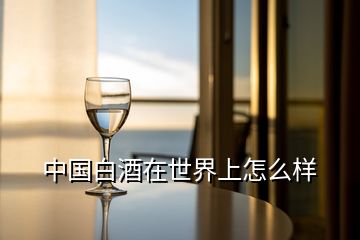 中國(guó)白酒在世界上怎么樣