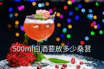 500ml白酒要放多少桑葚