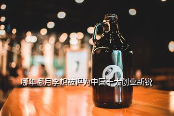 哪年哪月李想被評為中國十大創(chuàng)業(yè)新銳