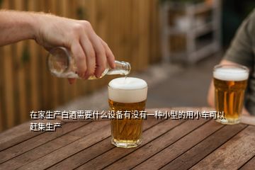 在家生產(chǎn)白酒需要什么設(shè)備有沒(méi)有一種小型的用小車可以趕集生產(chǎn)