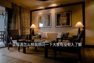 藍(lán)莓酒怎么樣我想問(wèn)一下大家有沒(méi)有人了解
