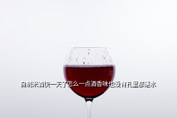 自制米酒快一天了怎么一點酒香味也沒有孔里都是水