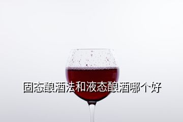 固態(tài)釀酒法和液態(tài)釀酒哪個好