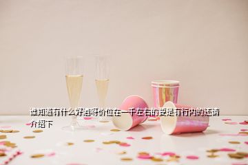 誰知道有什么好酒呀價(jià)位在一千左右的要是有行內(nèi)的還請(qǐng)介紹下