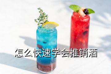 怎么快速學(xué)會(huì)推銷酒