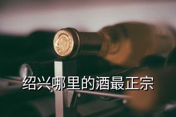 紹興哪里的酒最正宗