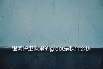 銀河護(hù)衛(wèi)隊(duì)里的groot是棵什么樹