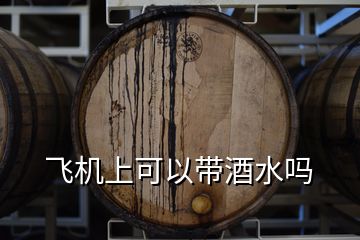 飛機(jī)上可以帶酒水嗎